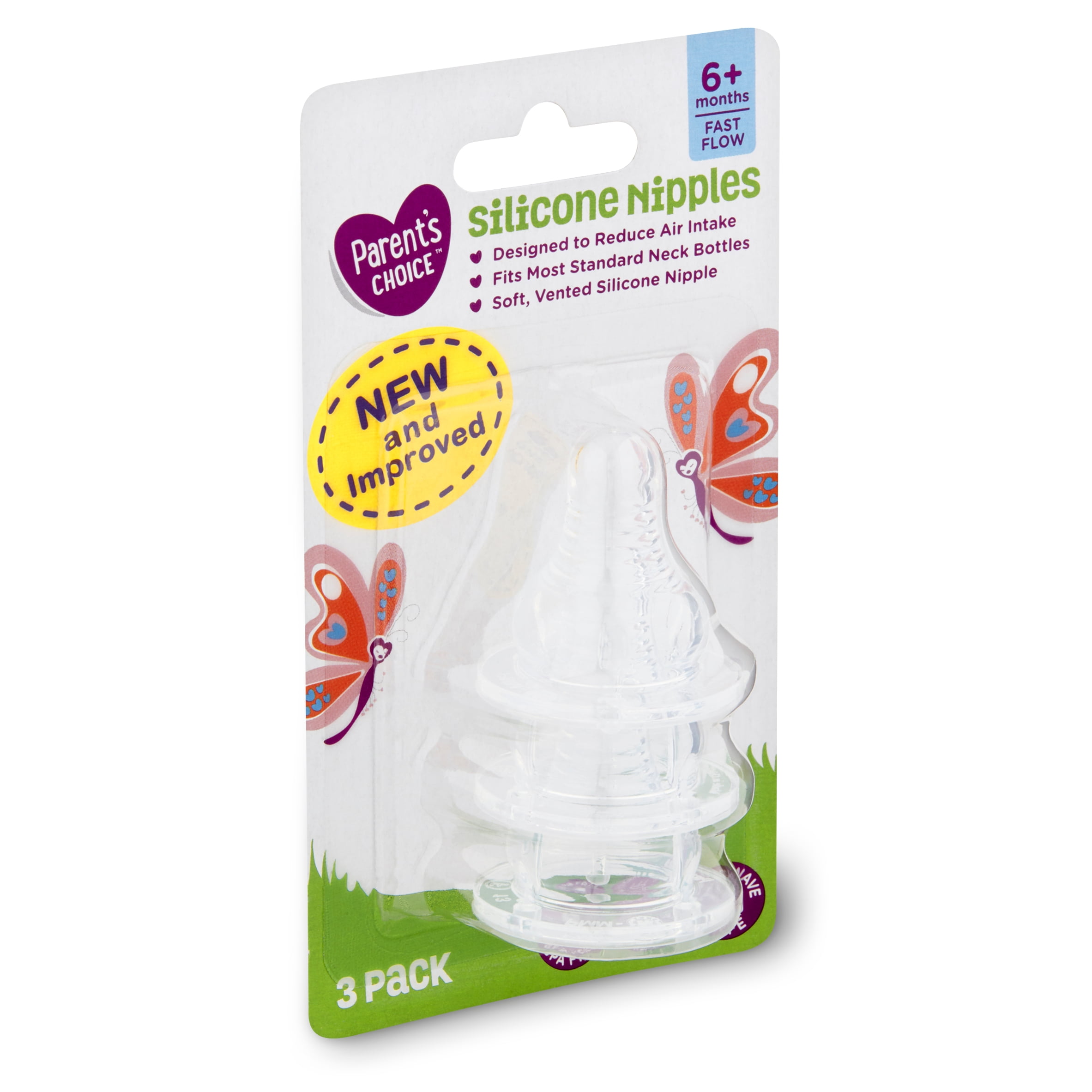 Bfree Stage 3 Fast Flow Silicone Nipple Pack