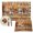 Light Brown Gray, variant on Welcome Fall Squirrel Placemats Set of 6, Thanksgiving Botanical Plaid Washable Wipeable Table Mats for Dining Tables, Indoor Outdoor Kitchen Place Mats for Holiday Party Table Decor