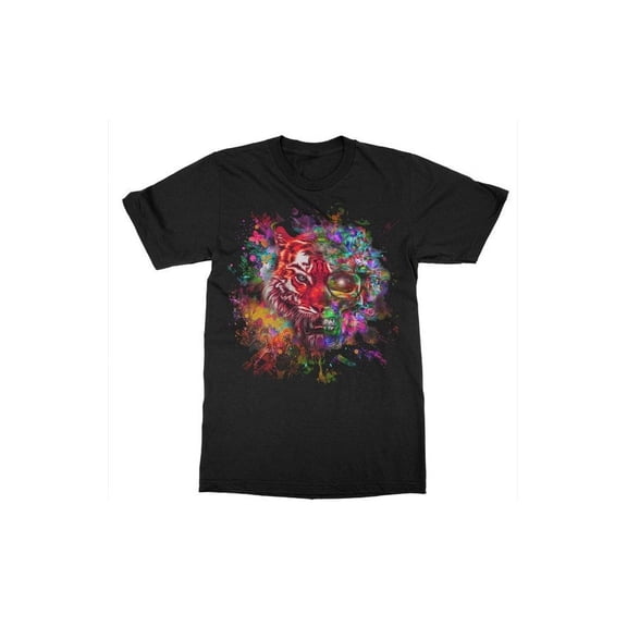 Tiger  1 Helf Skull gildan mens t shirt