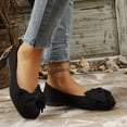 thumbnail image 3 of longantii Women's Walking Shoes Casual Dress Ballet Flats Tennis Slip On Sneakers Lightweight Comfortable Fashion Shoes for Women Black, 3 of 5