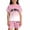 Pink, variant on Gradient Letter Print Summer Outfits For Kids Boys And Girls Casual Two Piece Set Girls Casual Outfit Sets
