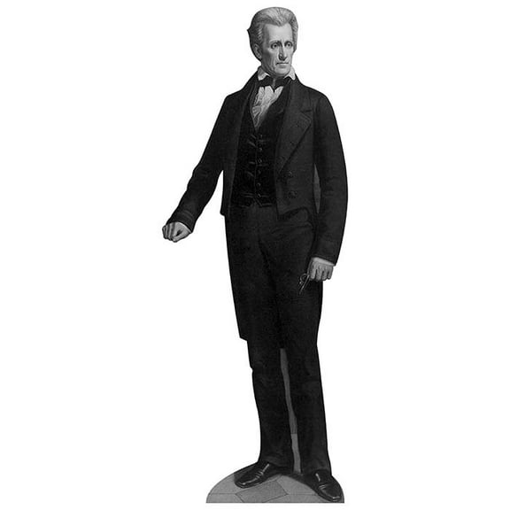 H25007V4 Andrew Jackson Cardboard Cutout