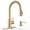Gold, variant on APPASO Gold Kitchen Faucet with Soap Dispenser and Pull Down Sprayer, S304 Stainless Steel Single Handle High Arc Faucet, 3 Modes, Includes Deck Plate for 1-4 Hole Sinks (Bar, Farmhouse, Laundry)