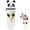 D, variant on Panda Silicone Pencil Case, 2 in 1 Soft Silicone Case, Kawaii Table Pen Holder, Foldable Zipper Pen Bag