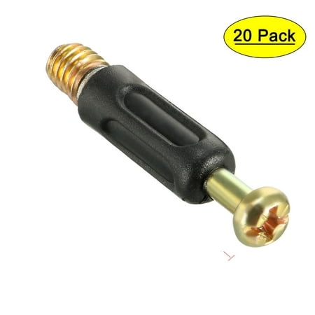 

Furniture Connecting Fittings 6mm Thread Dia Dowels Screws 20Pcs