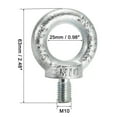 thumbnail image 2 of M10 Metal 0.23 Ton Weight Capacity Lifting Eye Bolt Din, 2 of 3