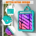 thumbnail image 3 of SaniMore Case for iPad Mini 6 8.3", with Shoulder Strap Pencil Slot Hybird PC TPU Back Cover 360° Ratating Handle Bracket Shockproof Anti-fall Rugged Kids Shell, Blue, 3 of 18