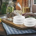 thumbnail image 2 of Plastic Storage Jar Lid Household Glass Tea Dried Fruit Sealed (black) 4pcs Wide Mouth Can Lids White, 2 of 6