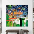 thumbnail image 2 of Abstract Artwork, Super Mario Canvas Gift, Home Decor Canvas Decor, Mario World Home Decor, Game Room Wall Decor, Modern Canvas Gift, Canvas Wall Decor - Gold Framed, 2 of 6