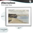 thumbnail image 4 of Stupell Industries Coastal Set Sail Peaceful Cove Gray Framed Print Under Glass, 23 x 17, by Christy McKee, 4 of 8