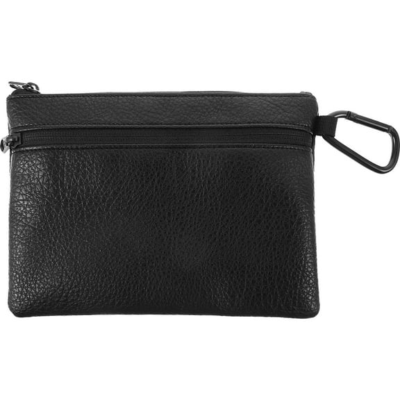PAMINGONO Golf Players 1Pack Compact Golf Tee Pouch Bag in Stylish Black Leather Design