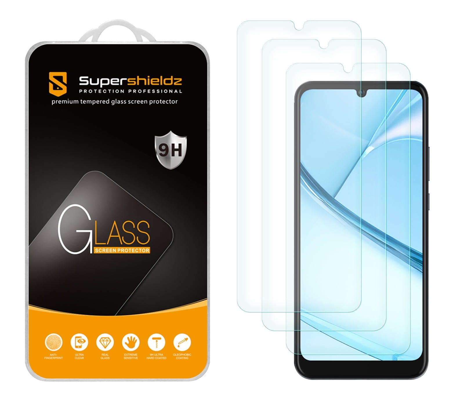 3 Pack) Supershieldz Designed for BLU View 5 Tempered Glass 3 Pack) Supershieldz Designed for BLU View 5 Tempered Glass