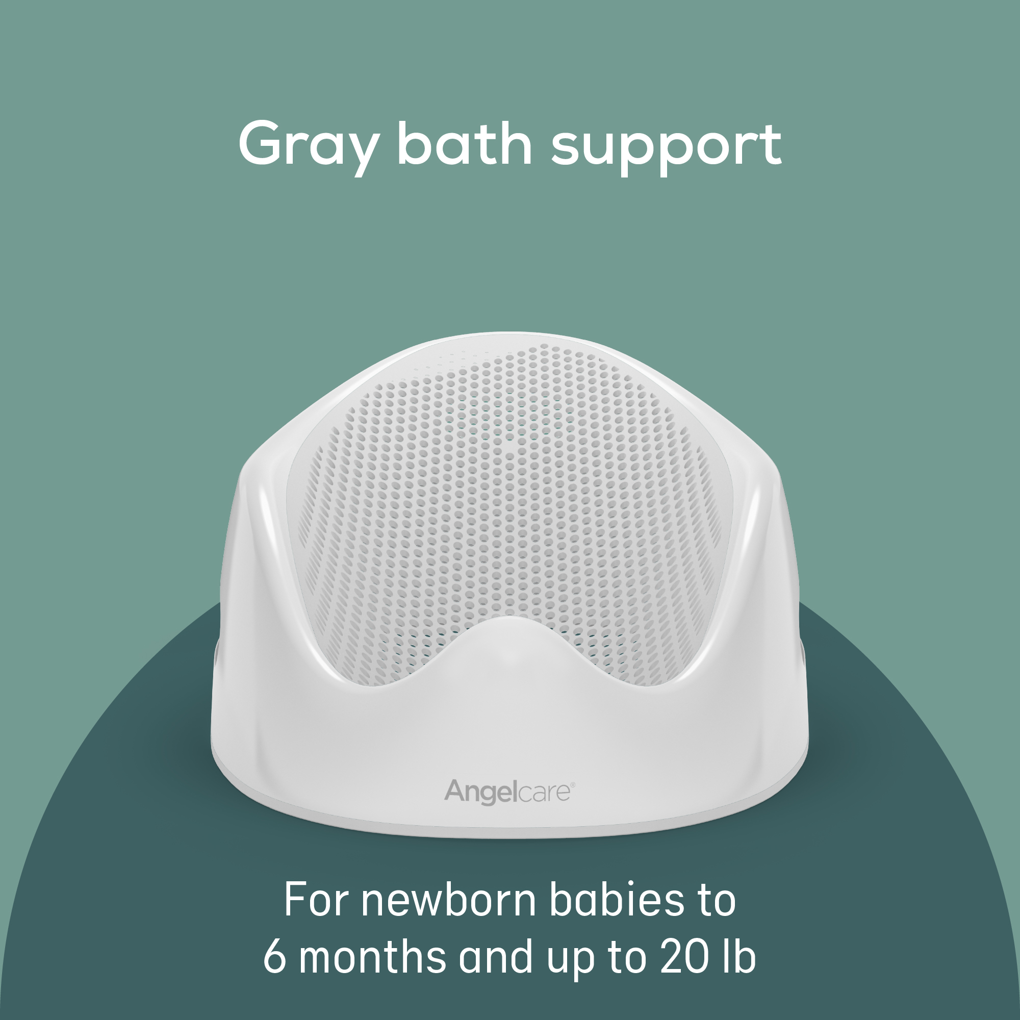 Angelcare Baby Bath Support for Newborns, Grey photo 6