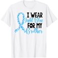 thumbnail image 1 of Je Porte un T-Shirt Bleu Clair pour Mon Frère Combattant du Cancer de la Prostate, 1 of 4