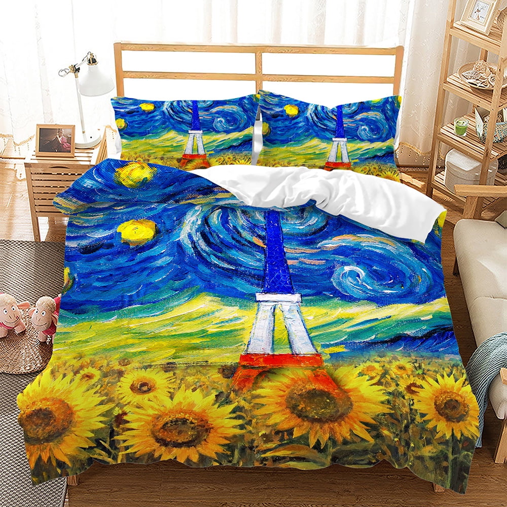 Duvet Cover Set Queen Size 3D Animal Print Bedding Set Africa Wildlife Comforter Cover Women