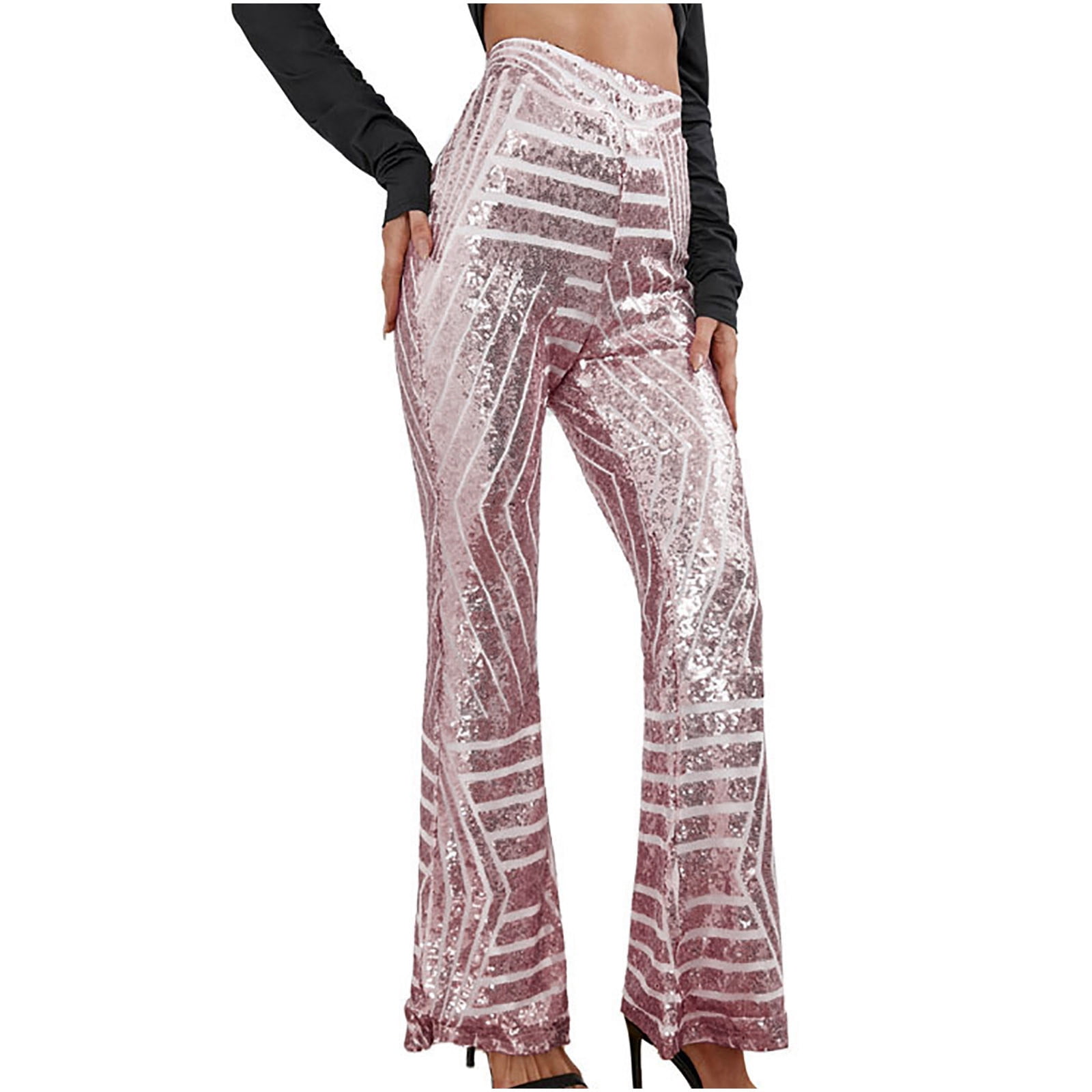 glitter flowy pants