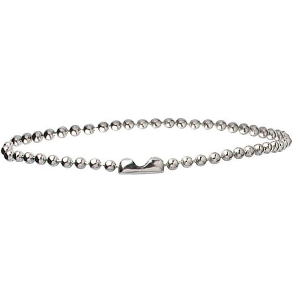 100 Pack - Ball Chain Keychains with Connector Clasp - 4 Inch Small Metal Ball Link Chain (2.3mm Bead Size) for DIY Tags, Crafts, Jewelry, Charms, Ornaments, Keychains by Specialist ID (Silver)