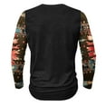 thumbnail image 4 of LEBONYARD Mens Clothing Clearance,Men's Fashion Casual Ethnic Style Printed Long Sleeve Crewneck Top/shirt Black L, 4 of 4