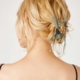 thumbnail image 4 of Pinza para el pelo: Pinzas florales, accesorio metálico antideslizante para mujer - Elegante pasador para peinados, ideal para uso diario y ocasiones especiales., 4 of 4