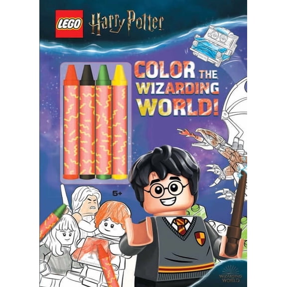 Color & Activity with Crayons Lego Harry Potter: Color the Wizarding World, (Paperback)