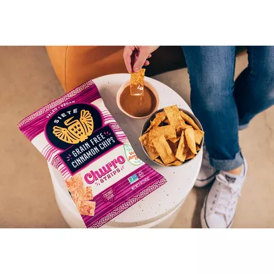 Siete Grain Free Cinnamon Chips Churro Strips 5oz (Pack of 4)