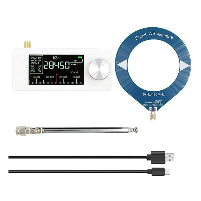 Antena de Bucle Mini SI4732 de 10 A 180 MHz con Interfaz SMA, Receptor de Radio de Bolsillo, Miniradio LSB, USB, AM y FM.