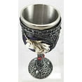 thumbnail image 3 of Magical Enchanted Waterfall Kingdom Unicorn 5oz Wine Drink Goblet Chalice Resin Figurine With Stainless Steel Cup, 3 of 4