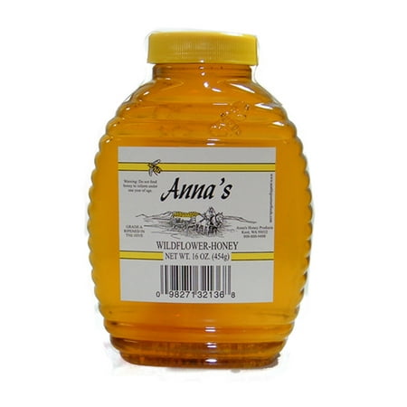 Anna's Clover Honey Beehive Bottle, 16 oz - Grade A, Natural,