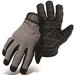Boss 7283153 5204L Mechanics Mesh Back with PVC Glove, Large