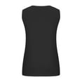 thumbnail image 6 of Womens Tops, Summer Women Sleeveless Floral Printed Button Plus Size Tank Tops Loose Crew Neck Vest T Shirts Tunics Tee, 6 of 6