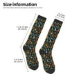 thumbnail image 2 of Balery Colorful Guitar Printed Novelty Socks Men's Women's Crew Socks Sports Socks Knee High Socks Cotton Socks Quirky and Cool Socks, 2 of 9