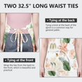 thumbnail image 6 of Pioneer Flower Floral Print Pattern Apron-Garden Aprons for Women with Pockets-Cotton Linen Waterproof Kitchen Cooking Gardening Aprons Adjustable for Kitchen,Cooking,BBQ and Salon 33x27 Inch, 6 of 7
