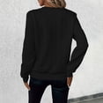 thumbnail image 4 of Women's Solid Color Pullover Hoodie Casual Half Zip Hoodie Casual Long Sleeve Top Kindness Sweatshirts for Women Jacket Women Ladies Sweater Jacket Fashion Top Hood Sweatshirt Women Hoodie Half, 4 of 5