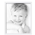 thumbnail image 2 of ArtToFrames 14" x 17" Contemporary White Picture Frame, 14x17 inch White Wood Poster Frame (WOM-4731),  Pack, 2 of 7