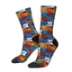 thumbnail image 1 of Fotbe colorful plaid Dinosaur Calcetas Largas con Estampado para Hombre y Mujer – Calcetas de Compresión Transpirables y Elásticas, Viajar y Uso Diario Talla 5-11, 1 of 6