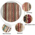 thumbnail image 5 of Bohemian Striped Shower Curtains Boho Indian Style Colorful Vertical Stripe Design Modern Bathroom Decor Waterproof Polyester Fabric 72x84 Inch Shower Curtains Sets with Hooks, 5 of 6