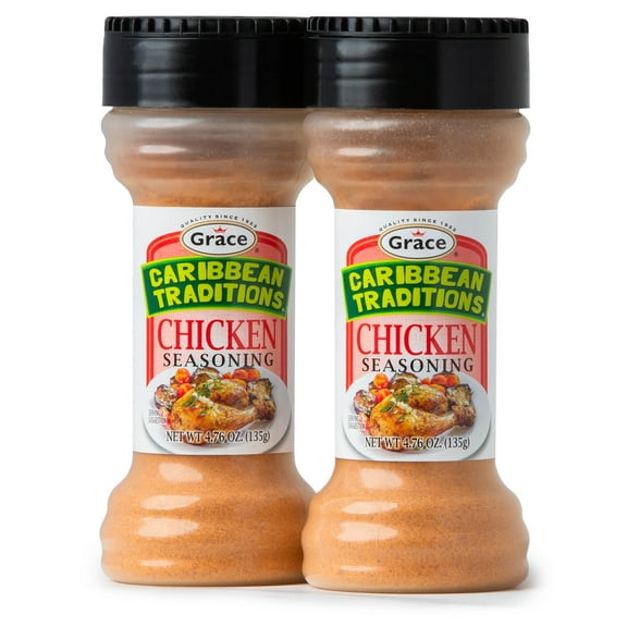 Grace Caribbean Traditions Chicken Seasoning - 2 Pack - Jamaican Chicken Seasoning for Cooking