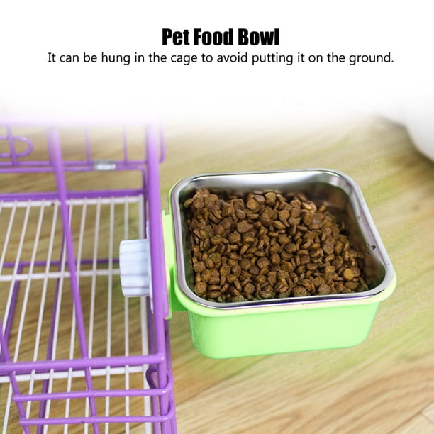 Cuenco De Comida Para Gatos, Cuencos Colgantes Para Perros, Portátil, De Acero Inoxidable, Gran Capacidad Para Gatos Y Perros Pequeños