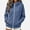 Blue, variant on ITSAME Girls Full Zip Hoodie (5-16) Long Sleeve Solid Color Casual Comfort Hooded Sweatshirt with Pockets Size 9