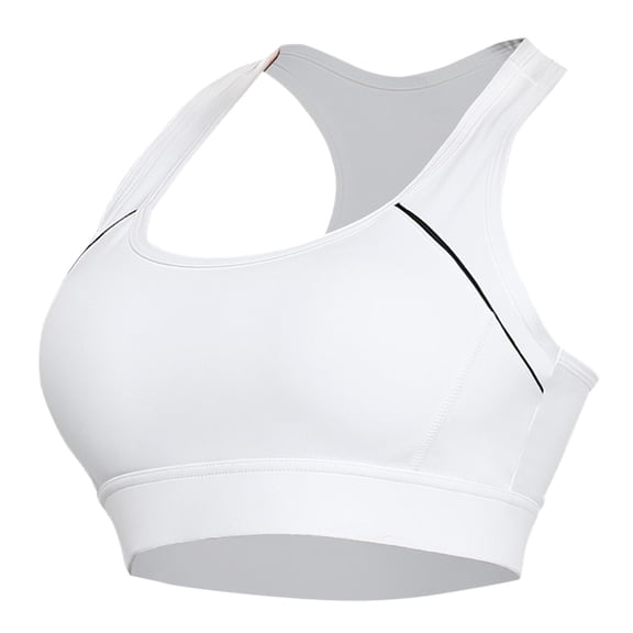 Arlun Sports Bra for Women High Support Comfortable and Stylish Activewear for Home Yoga and Exercise Solid Color Stretch Racerback Casual Bras for All Season White XL