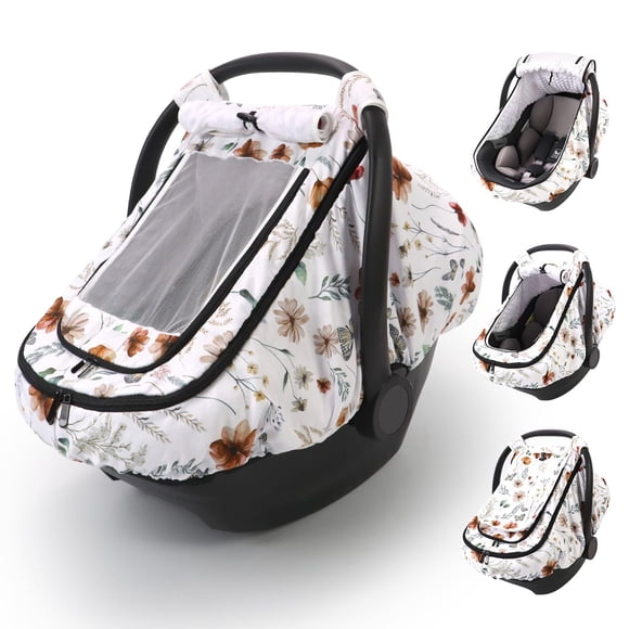 Funda de asiento de coche Sweetwavet para bebés y niñas con parasol