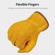 thumbnail image 4 of Guantes de trabajo de cuero para hombres y mujeres Guantes de piel de vaca con, 4 of 8