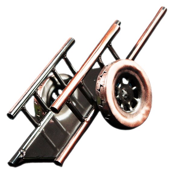 MLINS Brown Alloy Wine Rack for Storage Wine Bottle Holder Display Stand for Kitchen Counter 15.7x8.3x7.1 inches