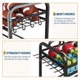 thumbnail image 3 of Yiwa Rolling Basketball Training Stand, Ball Storage Rack & Sports Equipment Organizer with Wheels, 3 of 8