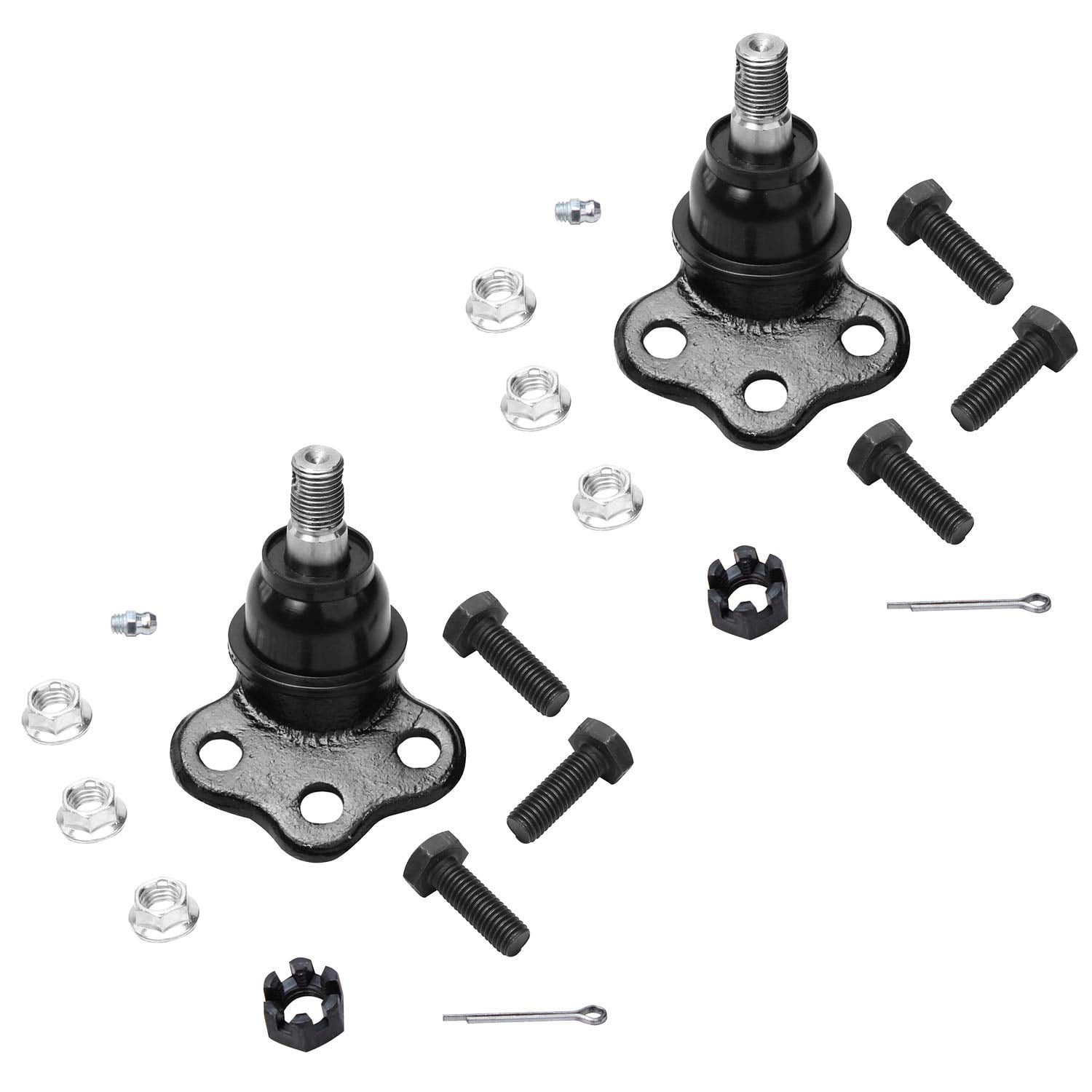 Detroit Axle - Front 4pc Ball Joints for 4WD 00-03 Dodge Dakota Durango, 4 Upper and Lower Ball Joints 2000 2001 2002 2003 Replacement