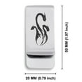 thumbnail image 2 of Stainless Steel Mythical Hydra Head Classic Slim Money Clip Credit Card Holder, 2 of 2