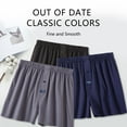thumbnail image 6 of Men's Boxer Short,Bamboo Viscose Boxers for Men,Classic Loose Underwear Moisture Wicking,3 Pack, 6 of 11