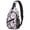 250th Anniversary American Pattern, variant on 250th Anniversary American Pattern Sling Backpack, Unisex Cycling Crossbody Bag with Side Mesh Pockets, Adjustable Ambidextrous Strap Gift Ideas for Hiking Cycling Walking