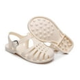 thumbnail image 7 of 24 Months Jelly Sandal Ballet Flat for Little Girls, Toddler Shoes Baby Boys Girls Cute Candy Colors Hollow Out Non-slip Soft Sole Beach Roman Sandals White, 7 of 7