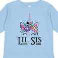 thumbnail image 4 of Inktastic Little Sister Unicorn Lil Sis Girls Long Sleeve Toddler T-Shirt, 4 of 5